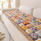 Bohemian Pure Cotton Couch Cushion Universal for All Seasons Sofa Mat