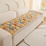 Bohemian Pure Cotton Couch Cushion Universal for All Seasons Sofa Mat