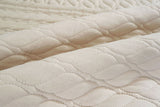 SFCOVER 100% Cotton Solid Color Striped Full Cotton Soft Sofa Cushion Four Seasons Universal Non-Slip Sofa Cover Seat Cushion Sofa Cloth