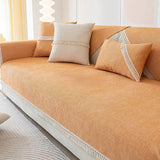 Cream Style Sofa Cushion Four Seasons Universal Non-Slip Tassel Edge Soft Comfortable Breathable Chenille Sofa Cover